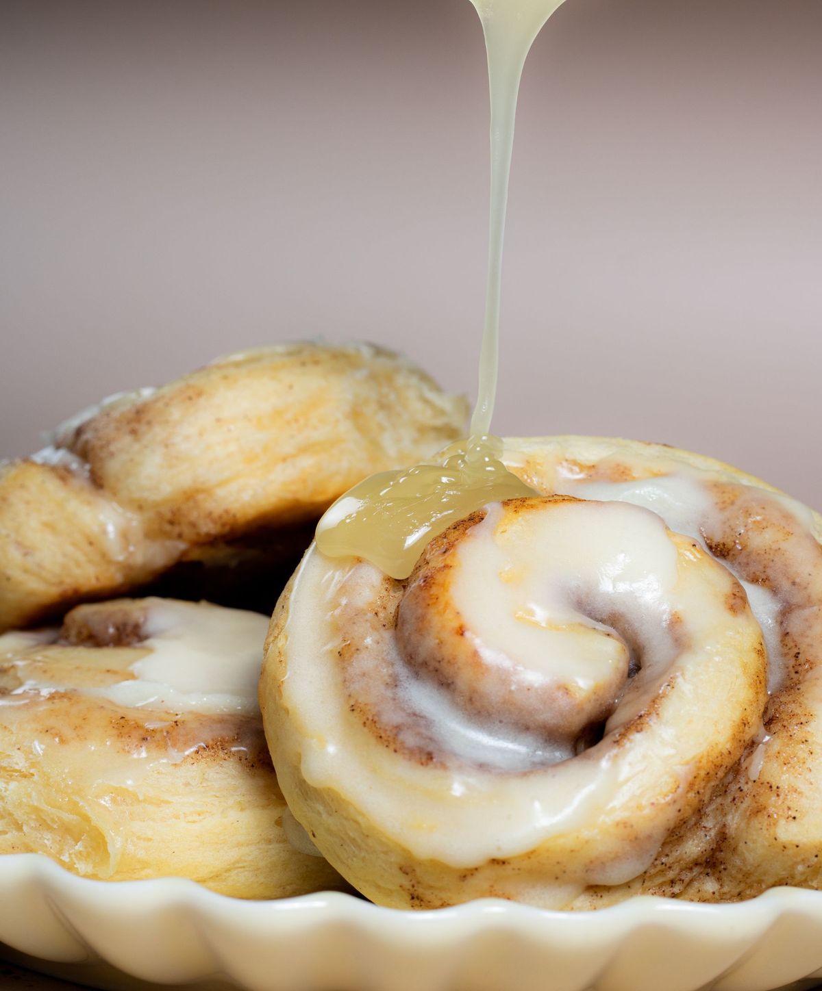 Cinnamon rolls with cream cheese icing