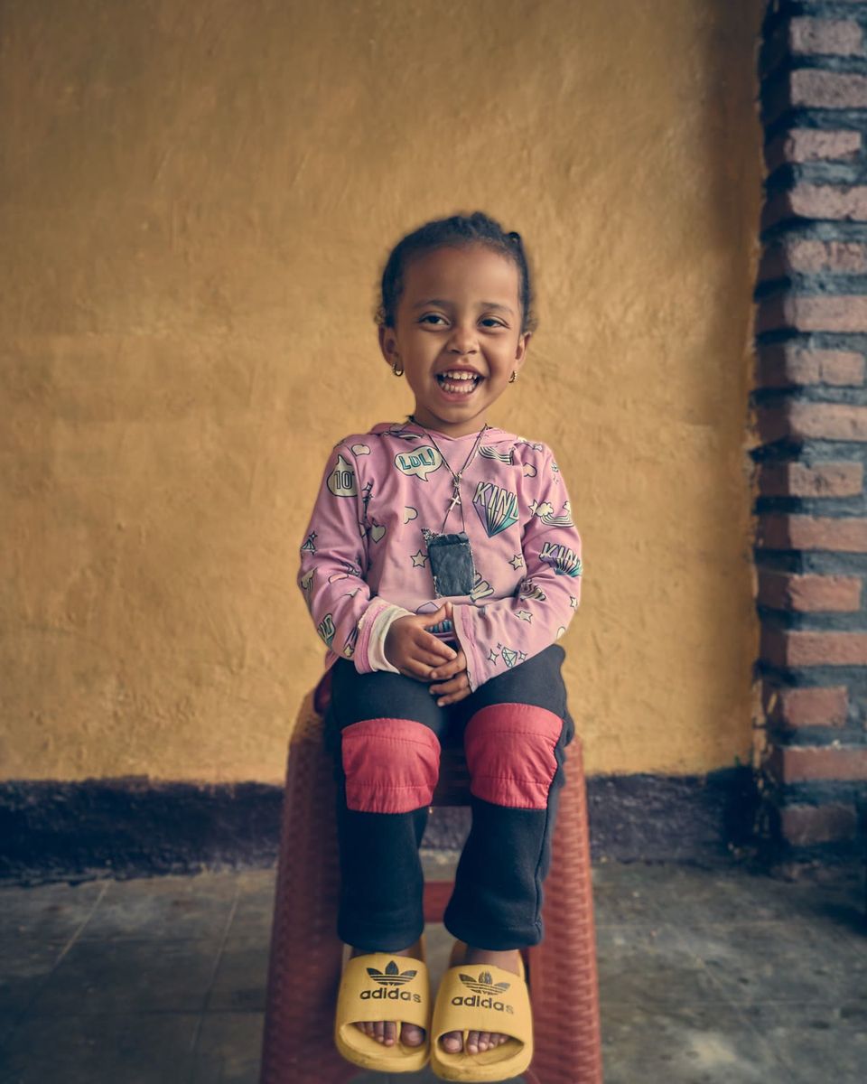 Toddler on the stool